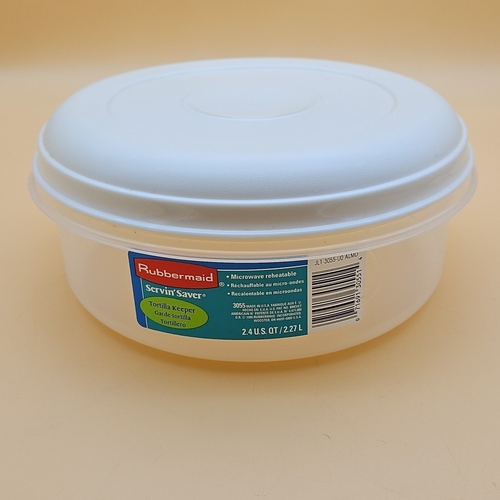 Vintage Rubbermaid Container Tortilla Saver Servin Saver 2.4 QT 1995 USA